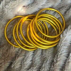Gold jelly bangles